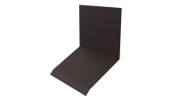 Планка примыкания верхняя к стене фальц 150x130x20 мм, 8017 шоколадно-коричневый матовый