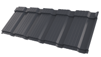Металлочерепица Каскад 1185/1150x0,5 мм, 7024 графитовый серый PUR Pruf