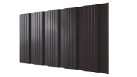 Профнастил К20 1185/1120x0,45 мм, 8019 серо-коричневый глянцевый