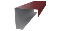 Декоративная накладка угловая 20x60x60x20 мм, 3011 коричнево-красный глянцевый