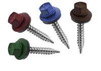 Саморез заборный с полимерным покрытием, 5,5x19 мм