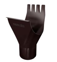 Воронка 125/90 мм, 8017 шоколадно-коричневый