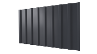 Профнастил С20B 1150/1100x0,65 мм, 7024 графитовый серый глянцевый