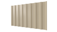 Профнастил С20B 1150/1100x0,65 мм, 1015 св. слоновая кость глянцевый