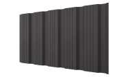 Профнастил К20 1185/1120x0,5 мм, 8019 серо-коричневый матовый