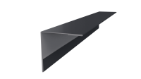 Планка угла наружного 50x50x2000 мм, 7024 графитовый серый глянцевый