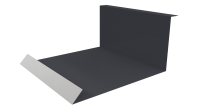 Планка примыкания нижняя 100x200x2000 мм, 7024 графитовый серый PUR Pruf