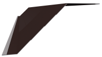 Ламель Юкка 110x0,5 мм, 8017 шоколадно-коричневый стальной бархат