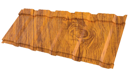 Профиль Пегас 1195/1130x0,45 мм, Золотистый дуб 3D